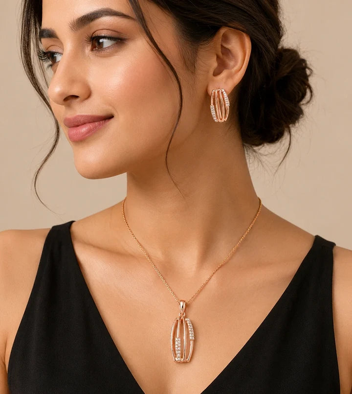 green teardrop necklace