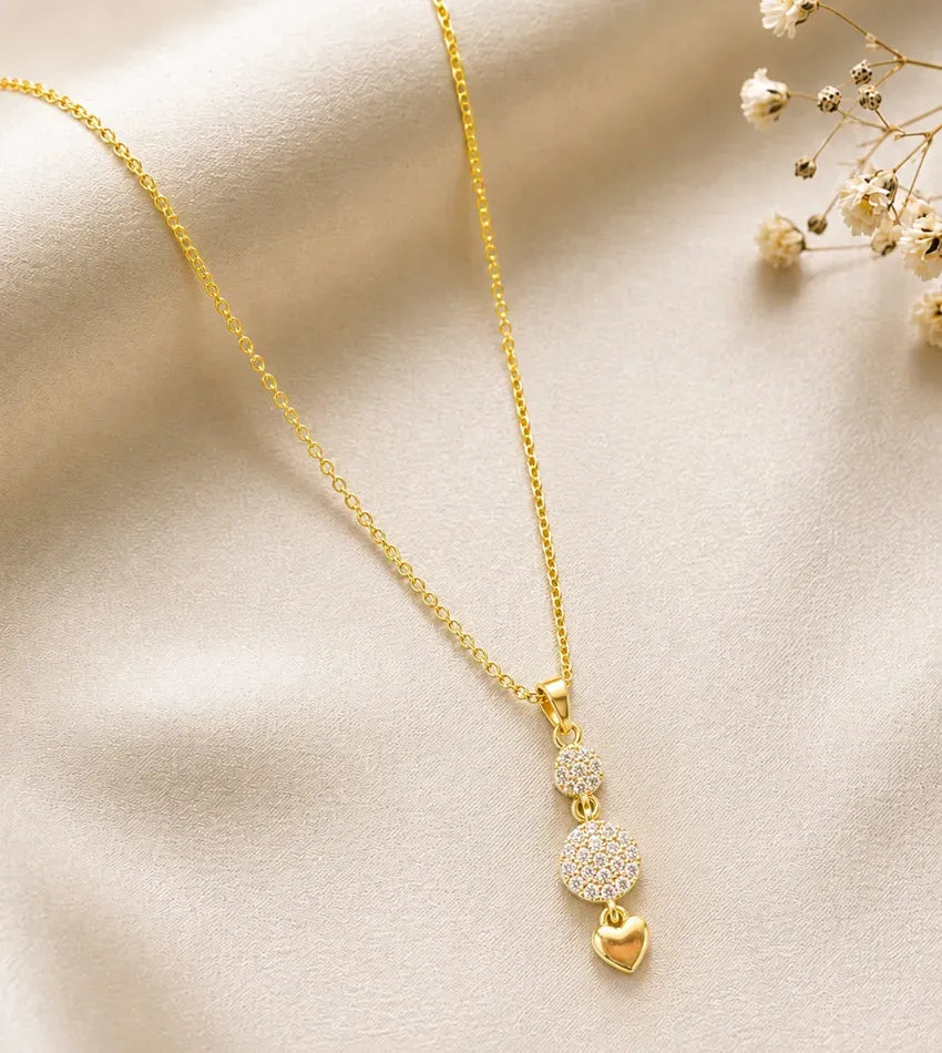 circle heart pendant