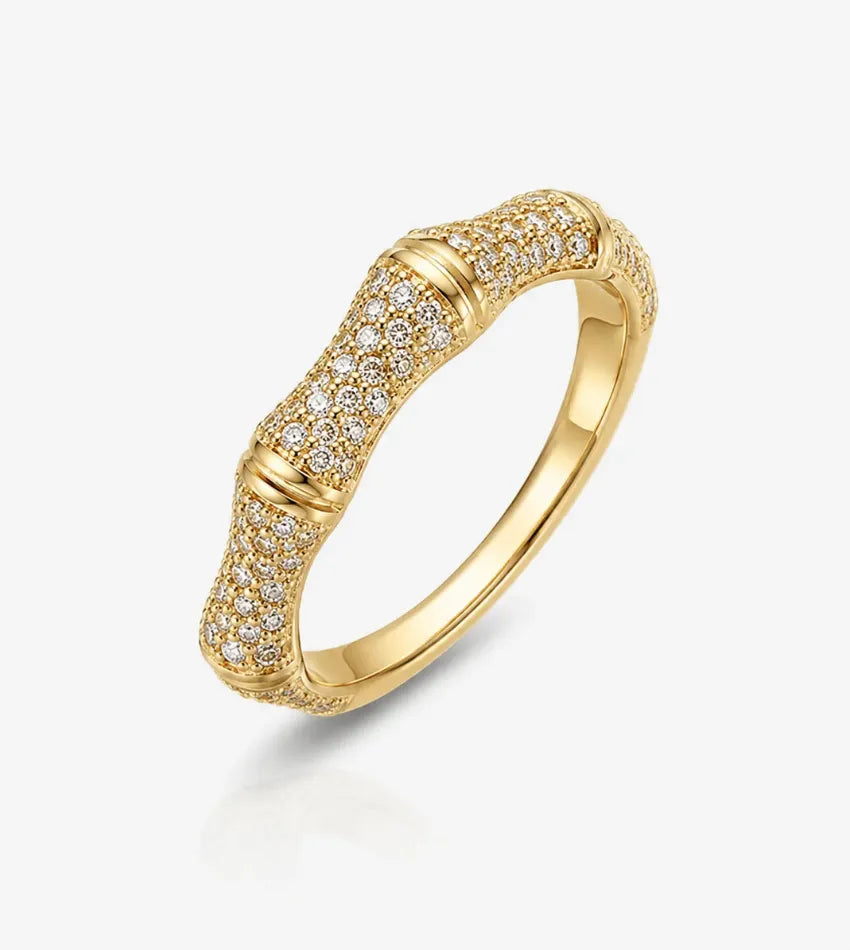 clear crystal band ring