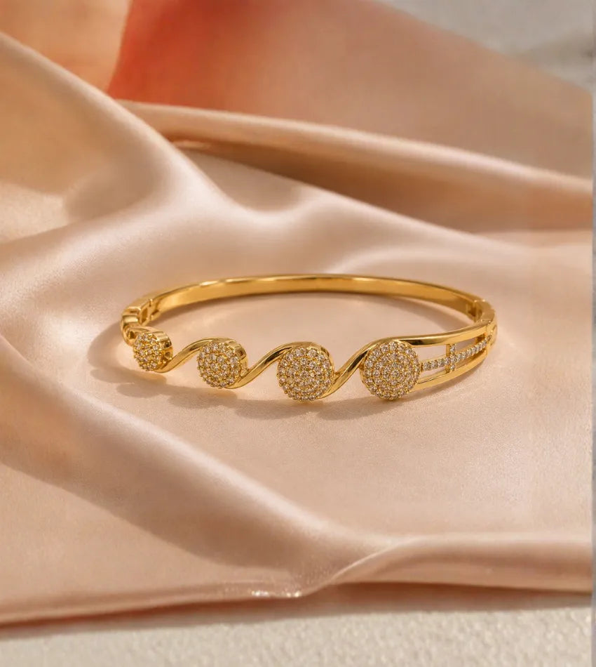 crystal open cuff bracelet