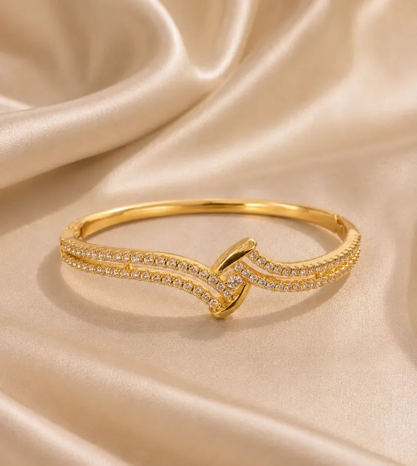 double row crystal bracelet
