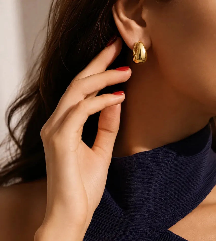 minimal drop earrings