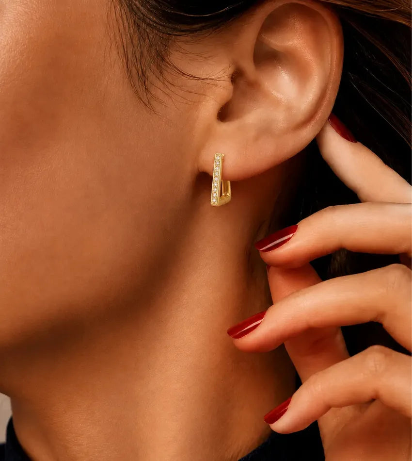 modern geometric earrings