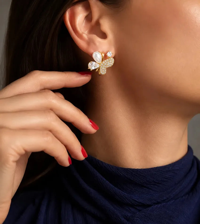 party wear butterfly earrings