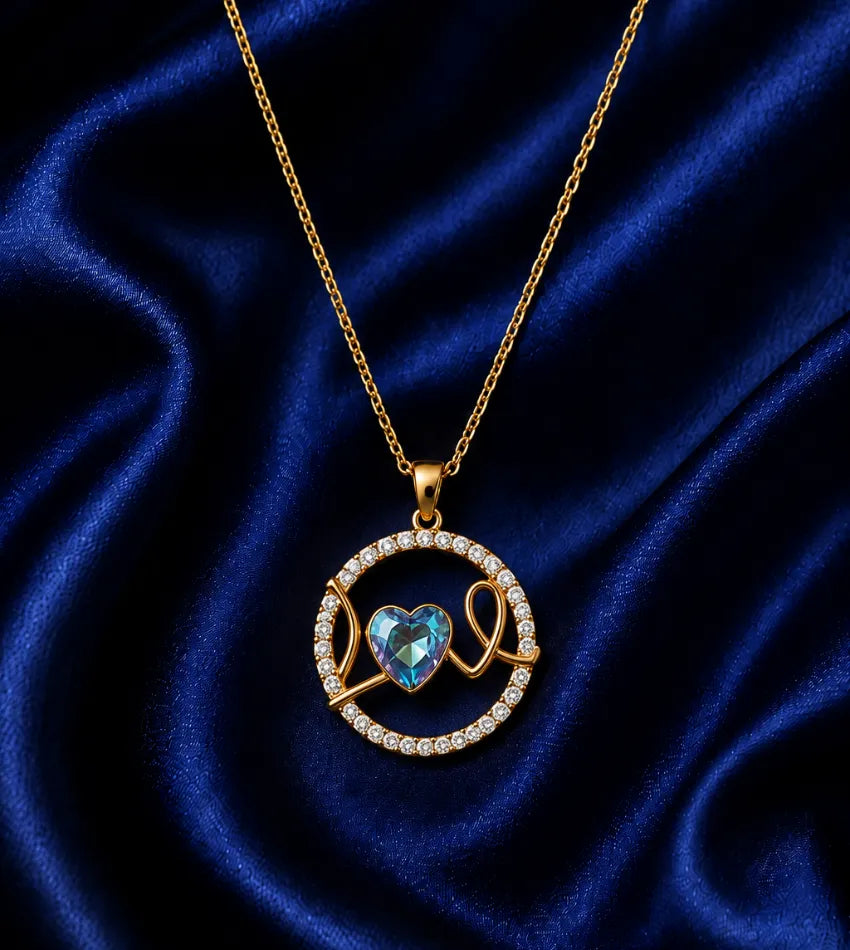 romantic heart necklace