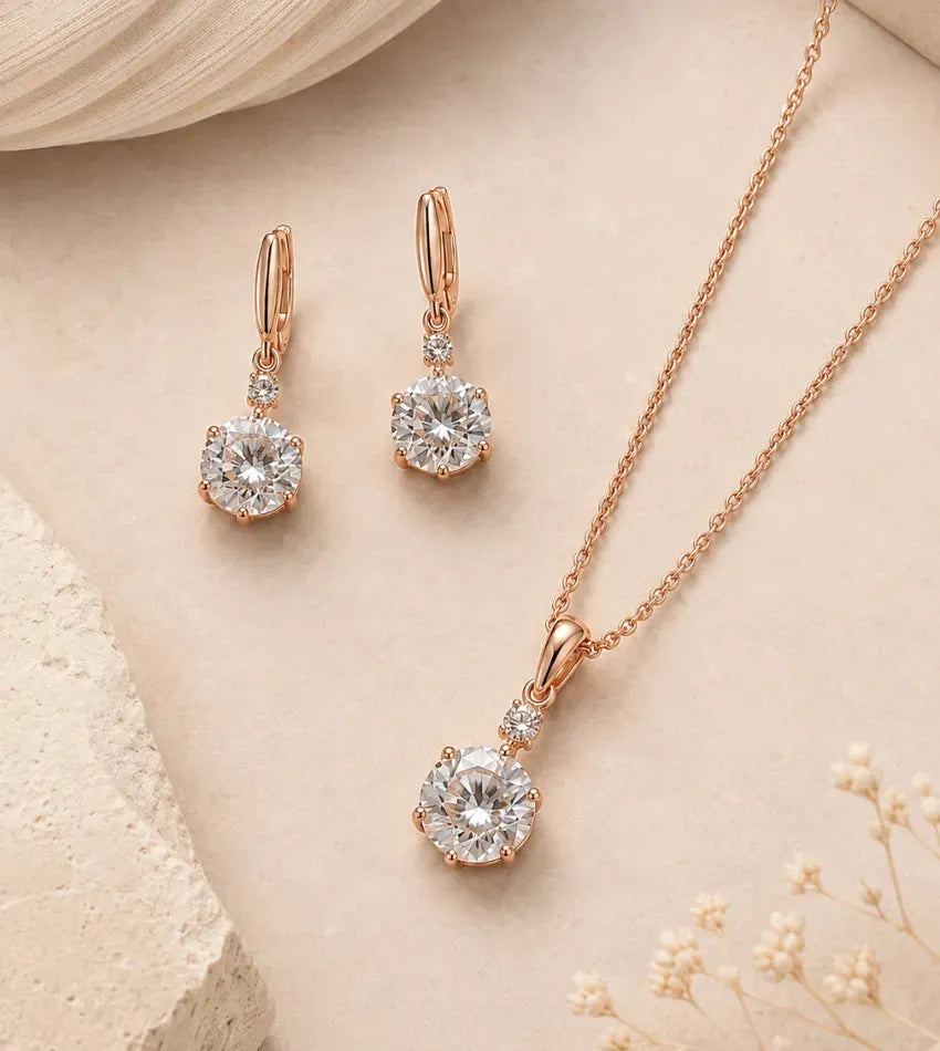 solitaire crystal pendant