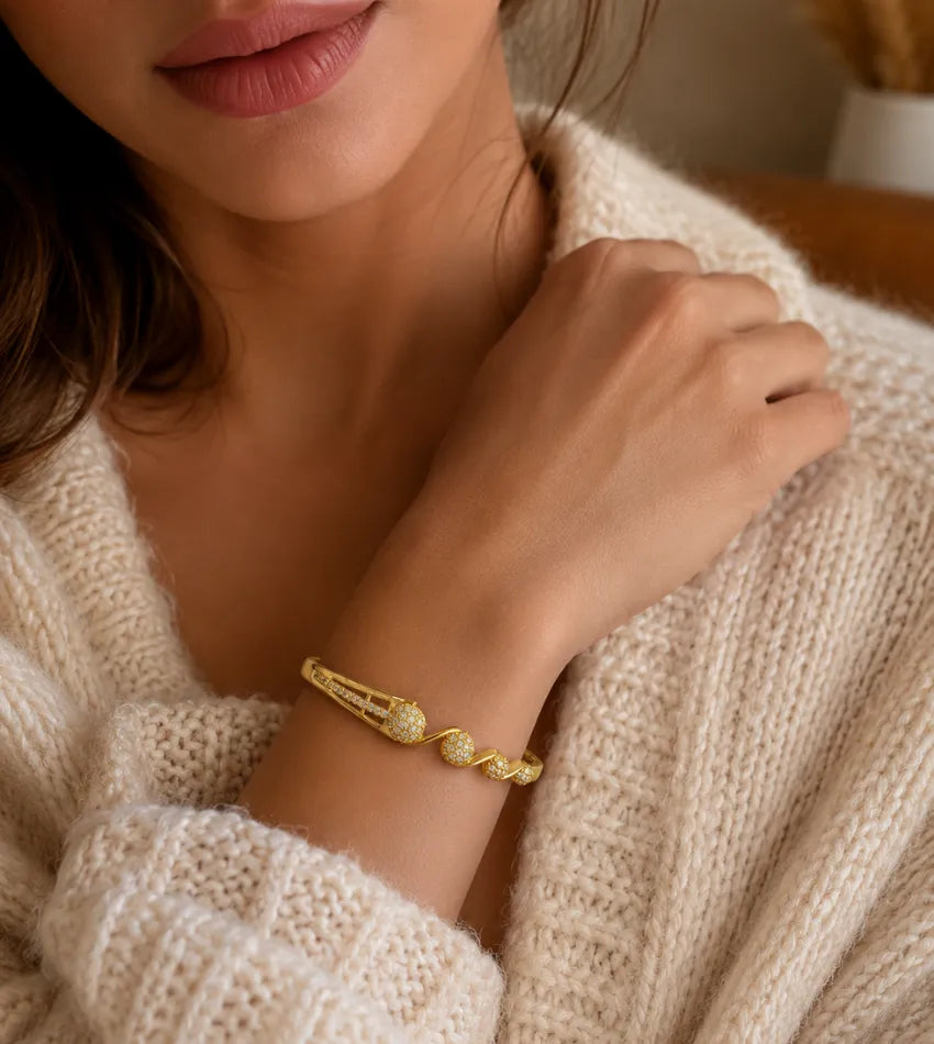 sparkling round bracelet