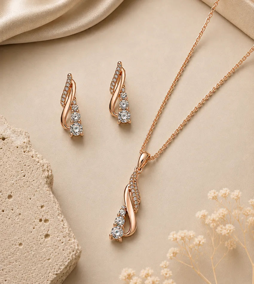 twisted crystal pendant