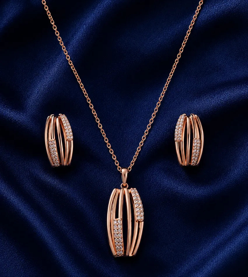 women oval jewellery set